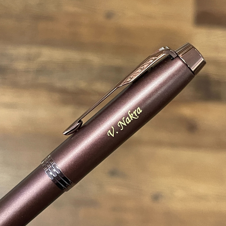 Parker IM PROFESSIONAL Fountain Pen in Monochrome Burgundy — Parker fountain pen — precision nib writing instrument, at Cityluxe Singapore stationery store