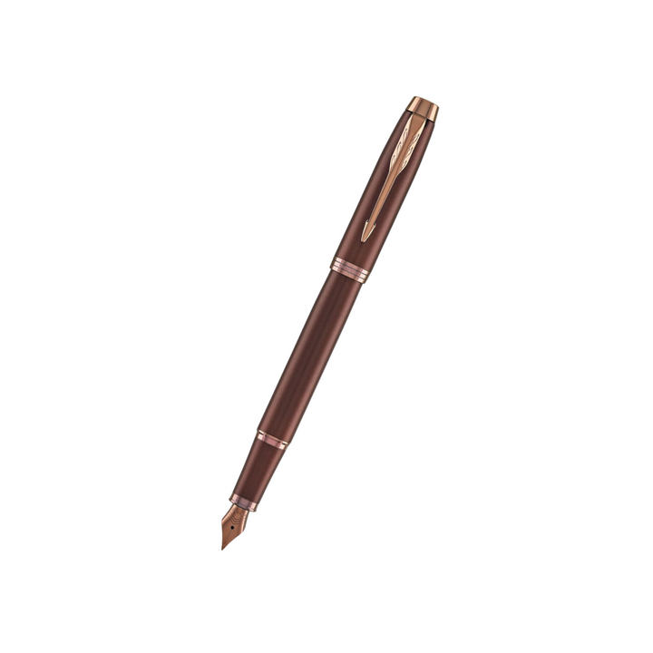 Parker IM PROFESSIONAL Fountain Pen in Monochrome Burgundy — Parker fountain pen — precision nib writing instrument, at Cityluxe Singapore stationery store