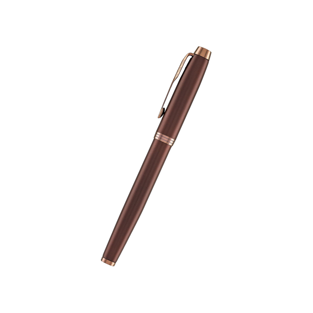 Parker IM PROFESSIONAL Fountain Pen in Monochrome Burgundy — Parker fountain pen — precision nib writing instrument, at Cityluxe Singapore stationery store