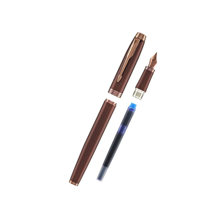 Parker IM PROFESSIONAL Fountain Pen in Monochrome Burgundy — Parker fountain pen — precision nib writing instrument, at Cityluxe Singapore stationery store