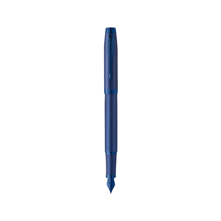 Parker IM PROFESSIONAL Fountain Pen Monochrome Blue — Parker fountain pen — precision nib writing instrument, at Cityluxe Singapore stationery store