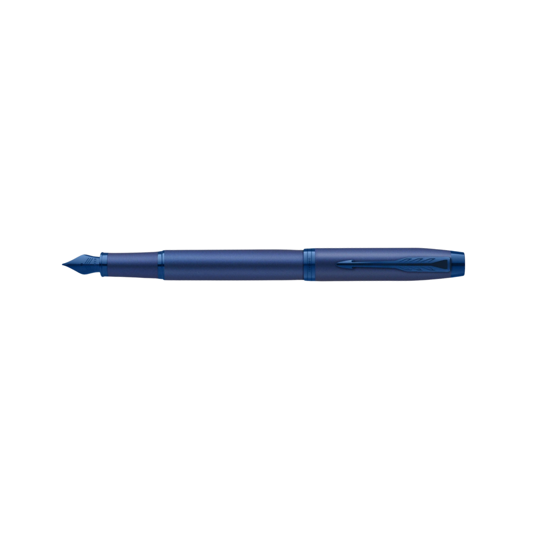 Parker IM PROFESSIONAL Fountain Pen Monochrome Blue — Parker fountain pen — precision nib writing instrument, at Cityluxe Singapore stationery store