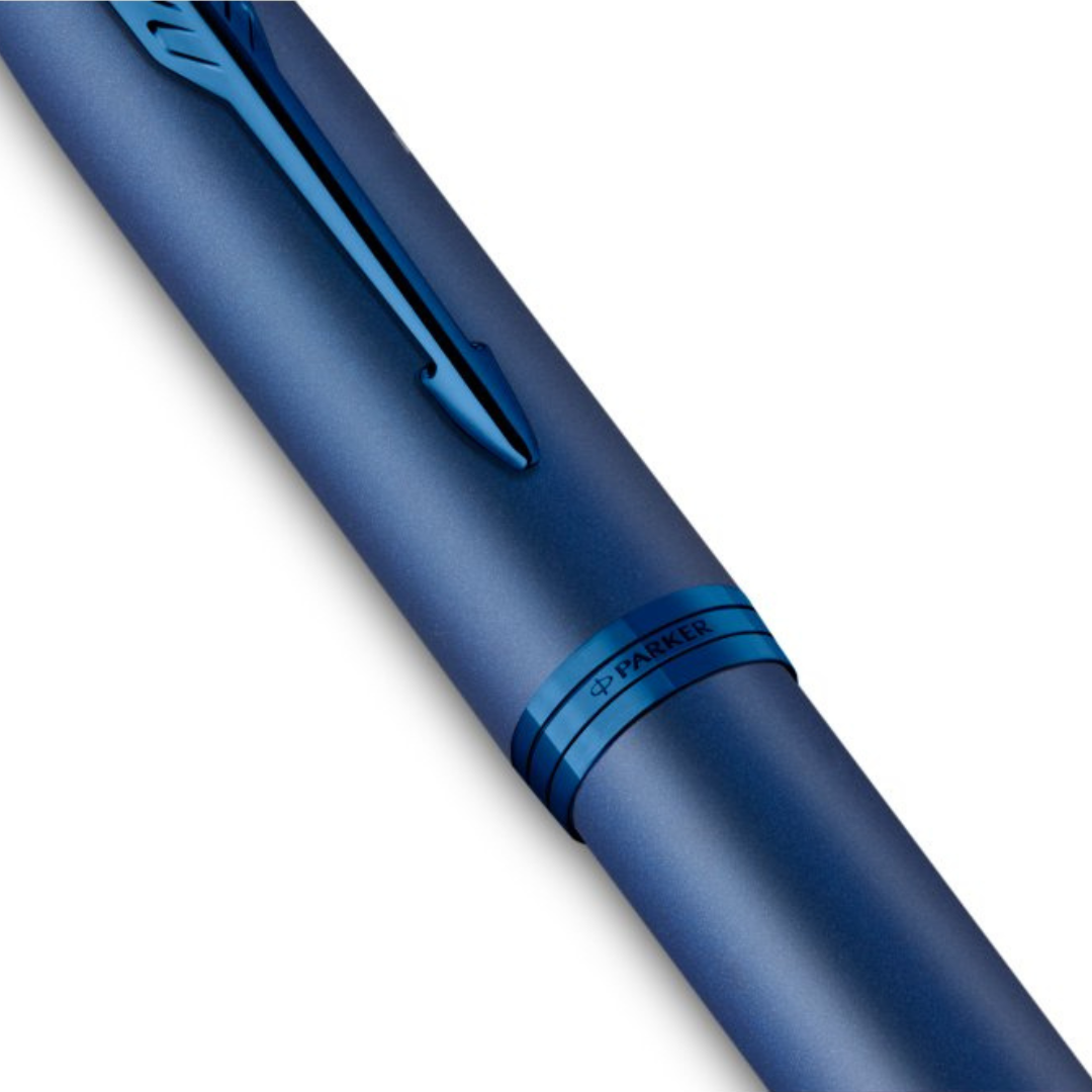 Parker IM PROFESSIONAL Fountain Pen Monochrome Blue — Parker fountain pen — precision nib writing instrument, at Cityluxe Singapore stationery store
