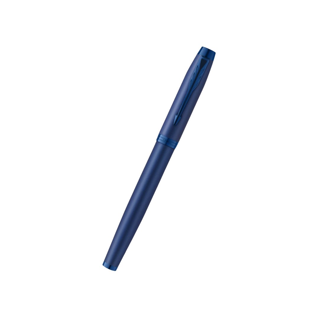 Parker IM PROFESSIONAL Rollerball Pen Monochrome Blue — Parker rollerball pen — fluid gel ink writing instrument, at Cityluxe Singapore