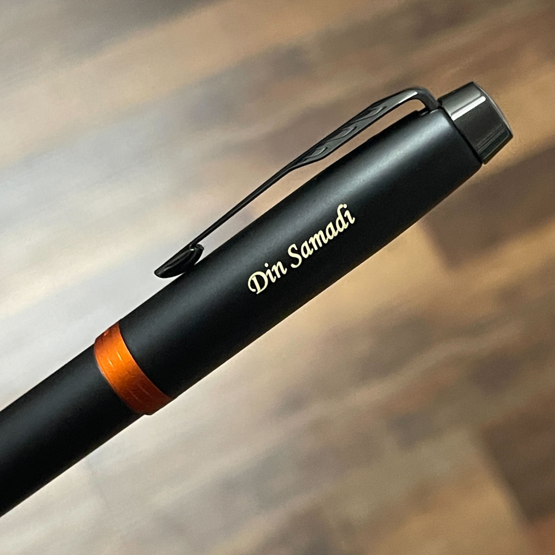 Parker IM PROFESSIONALS Vibrant Ring BT in Rollerball Pen Flame Orange — Parker rollerball pen — fluid gel ink writing instrument, at Cityluxe Singapore