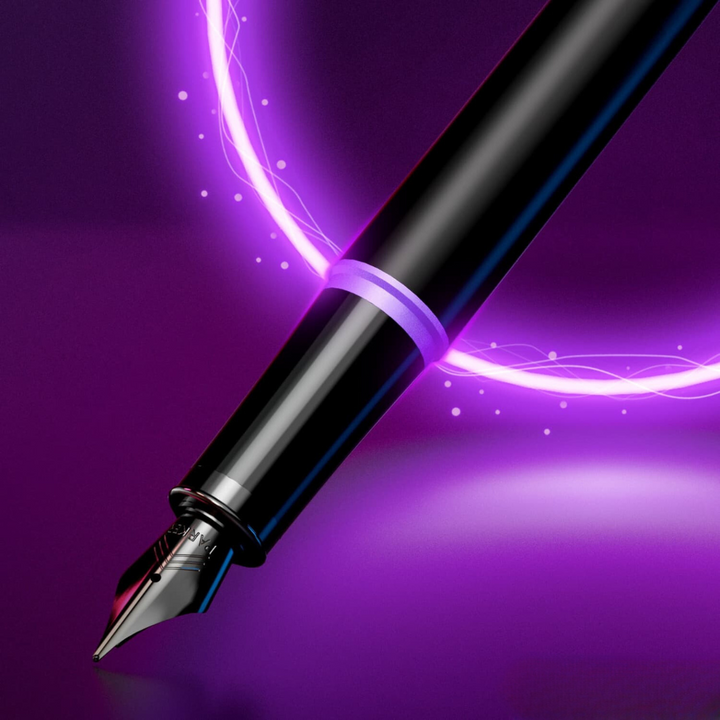 Parker IM PROFESSIONAL Vibrant Ring  BT Fountain Pen Amethyst Purple — Parker fountain pen — precision nib writing instrument, at Cityluxe Singapore stationery store