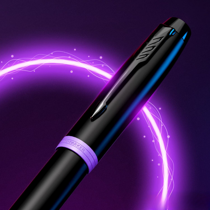 Parker IM PROFESSIONAL Vibrant Ring  BT Fountain Pen Amethyst Purple — Parker fountain pen — precision nib writing instrument, at Cityluxe Singapore stationery store