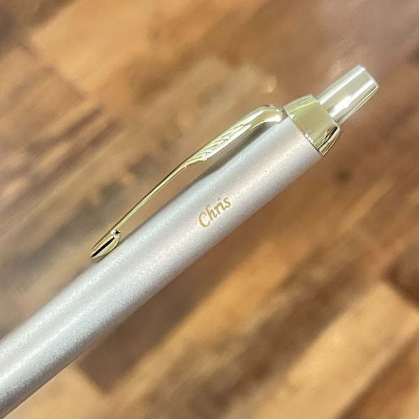 이미지를 갤러리 뷰어에 로드 , Parker IM Professional Ballpoint Pen Gift Set - Monochrome Champagne with Card Case
