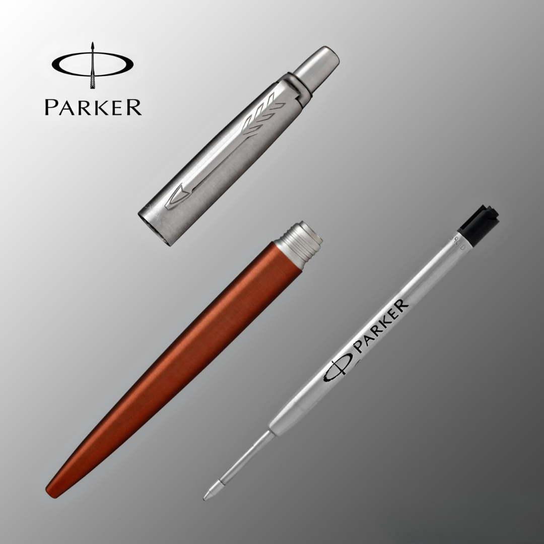 Parker Jotter Chelsea Orange CT Ballpoint Pen — Parker ballpoint pen — reliable smooth-writing everyday pen, at Cityluxe Singapore