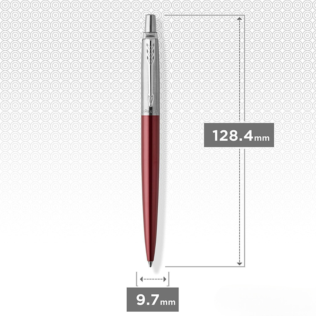 Parker Jotter Kensington Red CT Ballpoint Pen — Parker ballpoint pen — reliable smooth-writing everyday pen, at Cityluxe Singapore