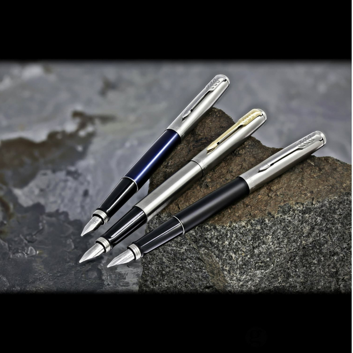 Parker Jotter Royal Blue CT Fountain Pen — Parker fountain pen — precision nib writing instrument, at Cityluxe Singapore stationery store