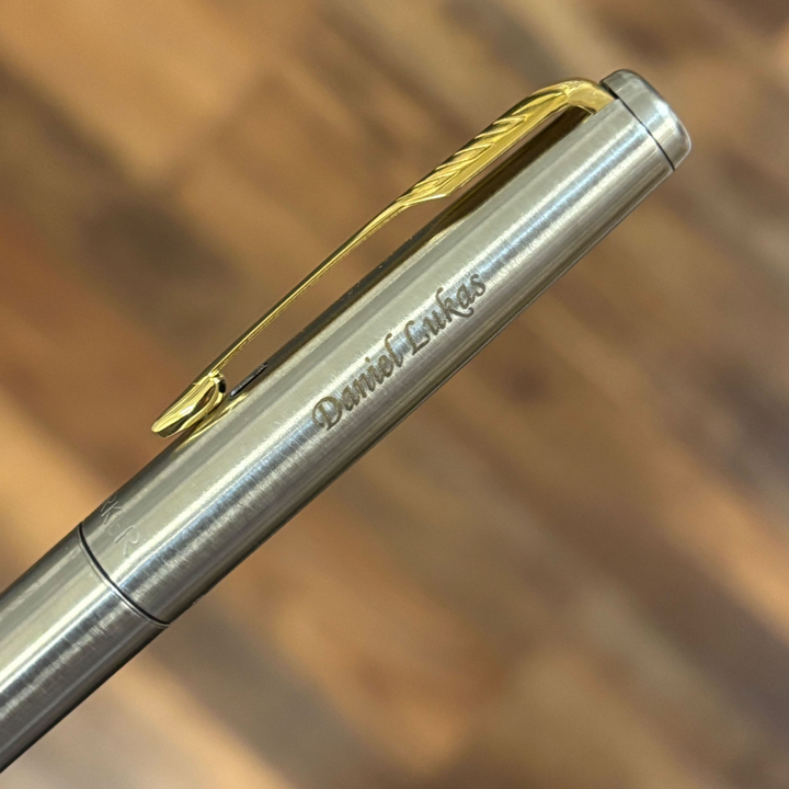 Parker Jotter Stainless Steel CT Rollerball Pen — Parker rollerball pen — fluid gel ink writing instrument, at Cityluxe Singapore