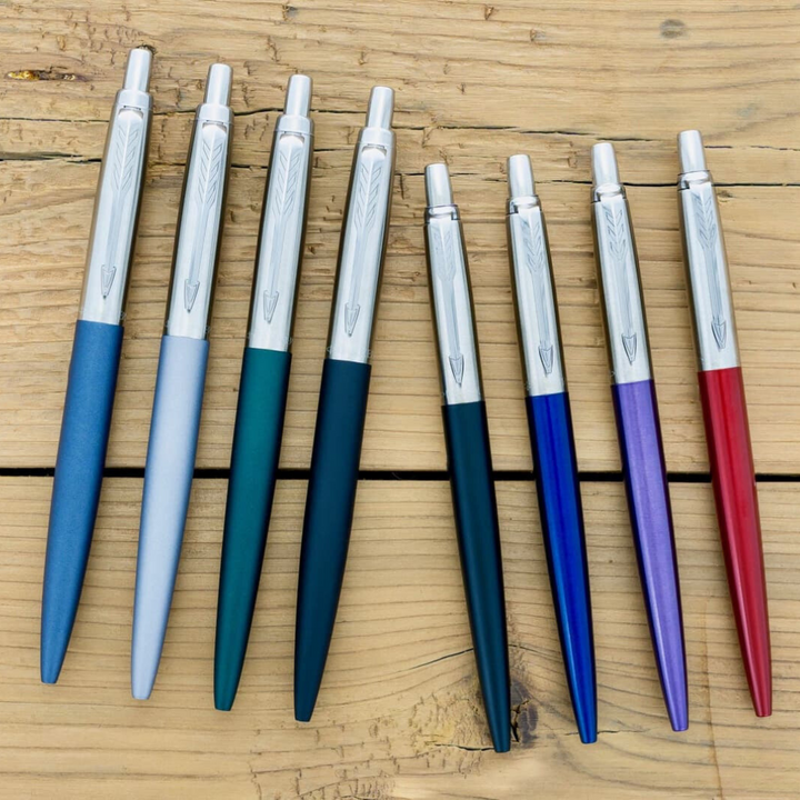 Parker Jotter Waterloo Blue CT Ballpoint Pen — Parker ballpoint pen — reliable smooth-writing everyday pen, at Cityluxe Singapore