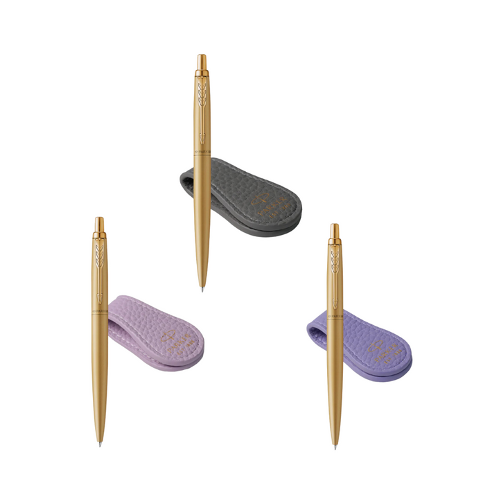 Parker Jotter XL Ballpoint Pen Gift Set - Monochrome Gold with Gold Trim with Magnetic Clip