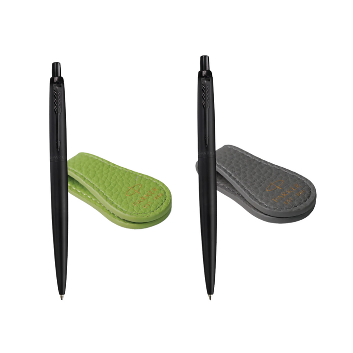 Parker Jotter XL Ballpoint Pen Gift Set - Monochrome Black with Black Trim with Magnetic Clip