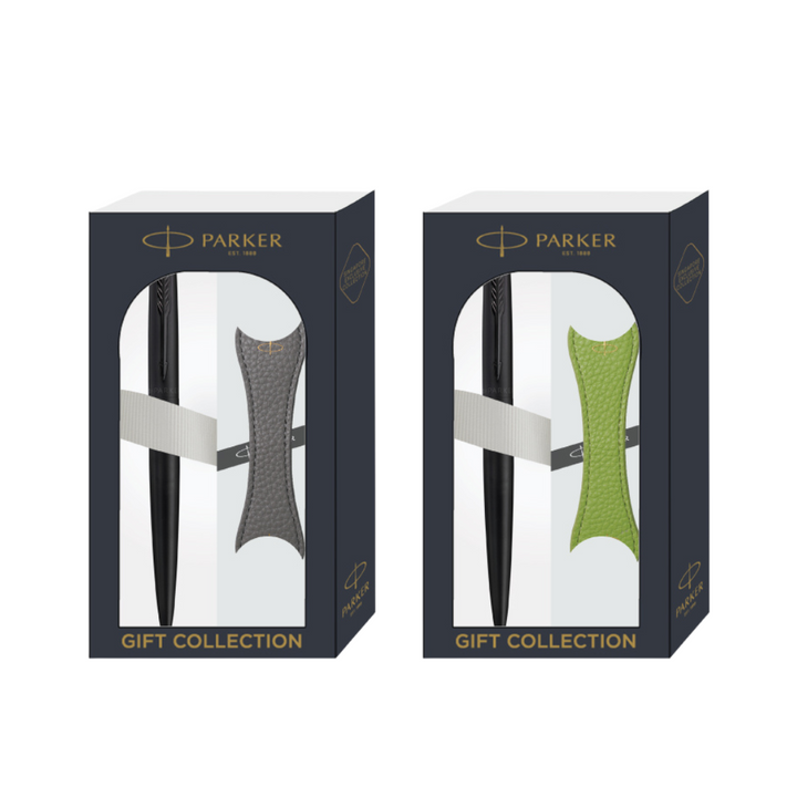 Parker Jotter XL Ballpoint Pen Gift Set - Monochrome Black with Black Trim with Magnetic Clip