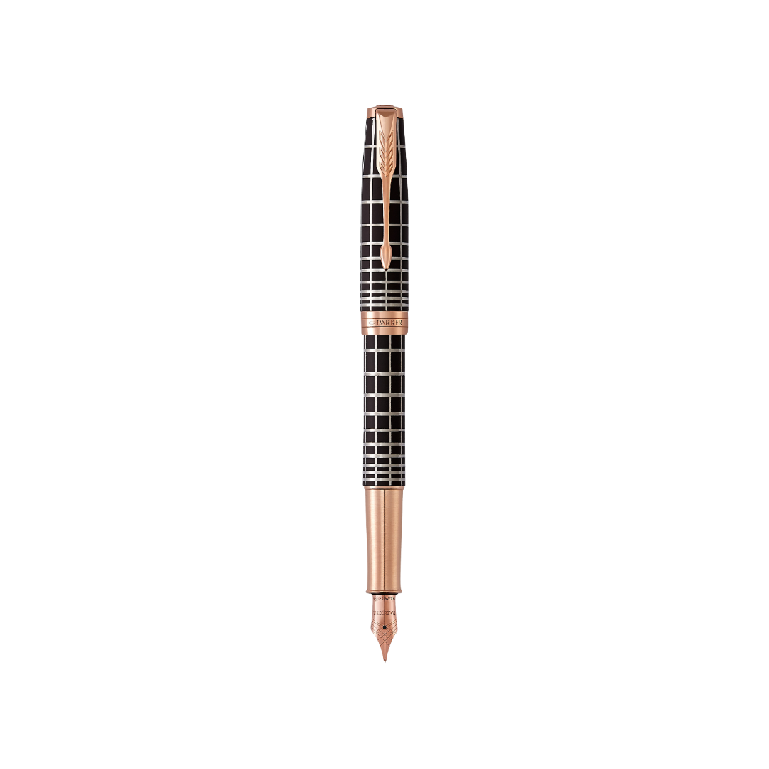 Parker Sonnet Brown Rubber PGT Fountain Pen - Medium