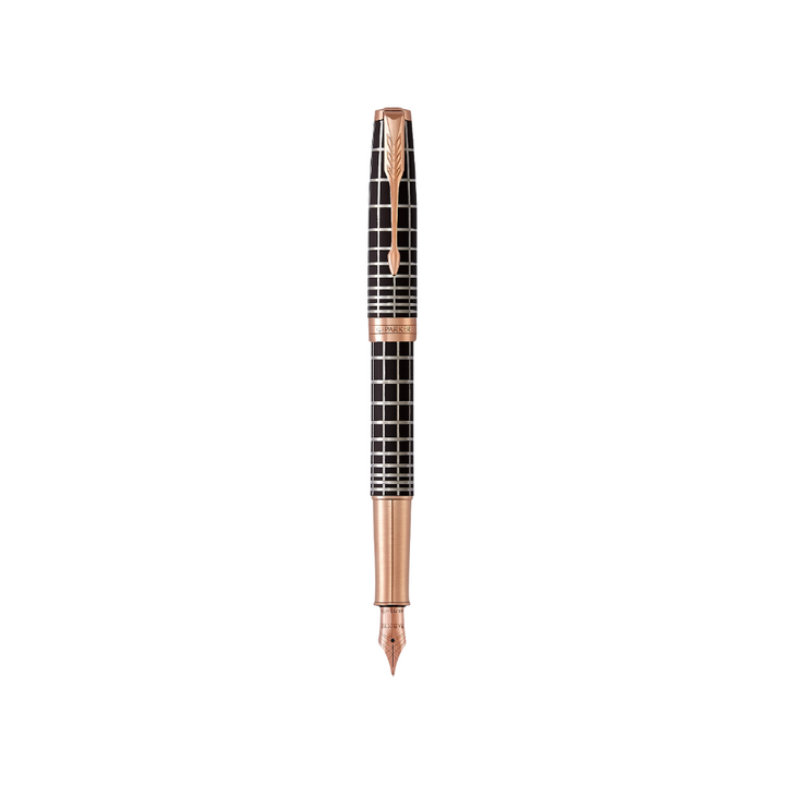 Parker Sonnet Brown Rubber PGT Fountain Pen - Medium