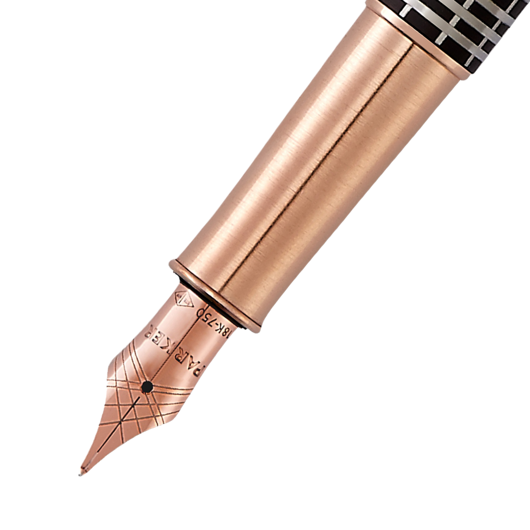 Parker Sonnet Brown Rubber PGT Fountain Pen - Medium