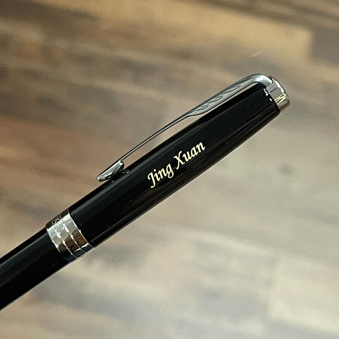 Parker Sonnet Lacquer Black CT Ballpoint Pen — Parker ballpoint pen — reliable smooth-writing everyday pen, at Cityluxe Singapore