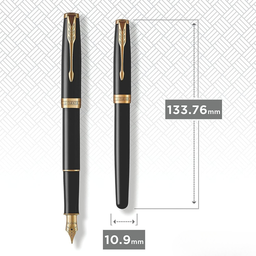 Parker Sonnet Lacquer Black GT Fountain Pen