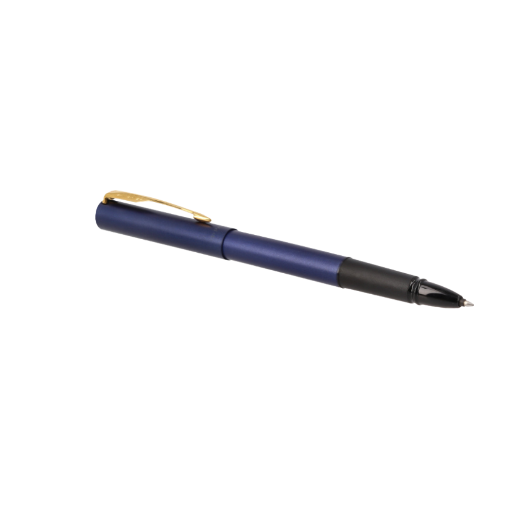 Parker Vector XL Rollerball Pen in Dark Blue with Gold Trim — Parker rollerball pen — fluid gel ink writing instrument, at Cityluxe Singapore
