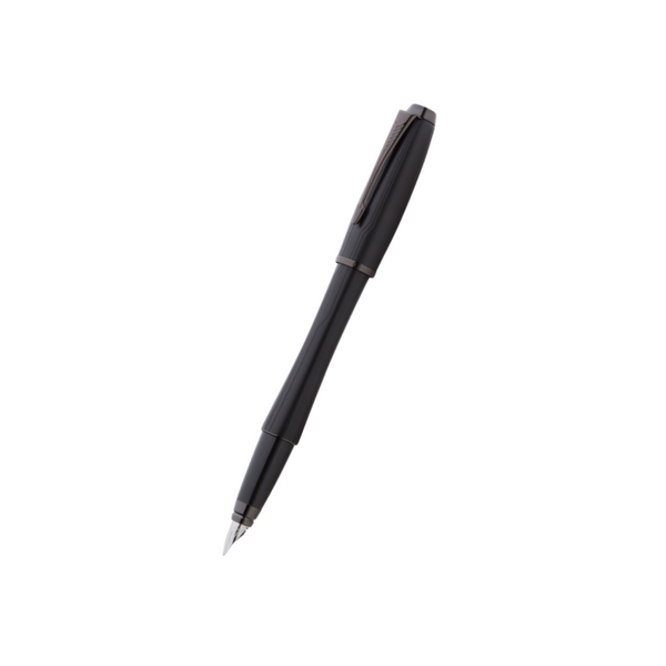 Parker Urban Premium Fountain Pen - Matte Black with Polished Black Trims — capped