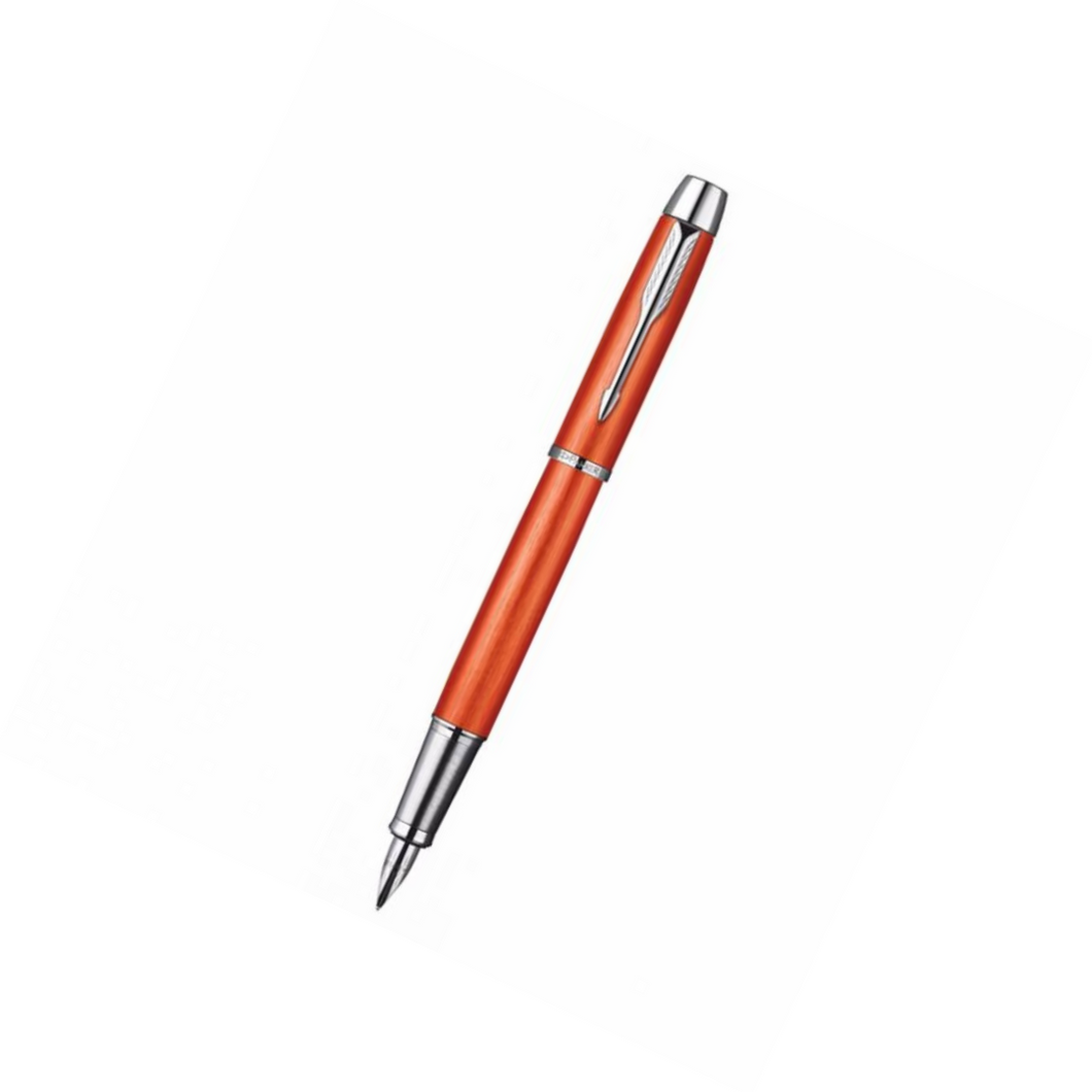 Parker IM Premium Fountain Pen - Big Red with Chrome Trims