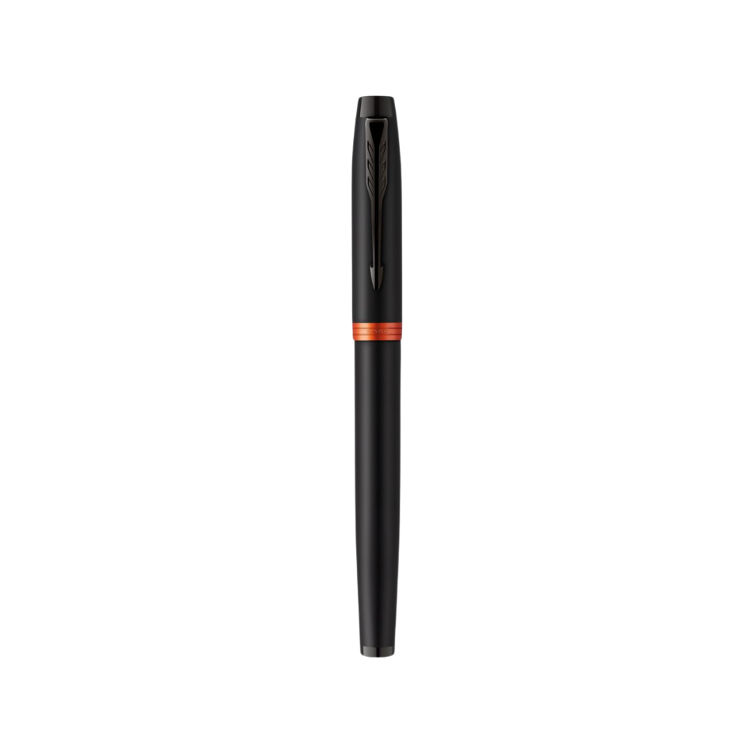 Parker IM PROFESSIONALS Vibrant Ring BT in Rollerball Pen Flame Orange — Parker rollerball pen — fluid gel ink writing instrument, at Cityluxe Singapore