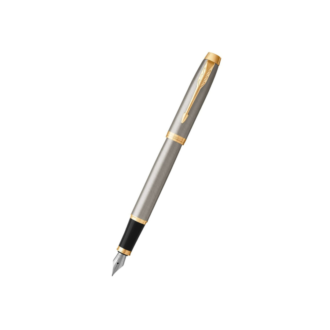 Parker IM Brushed Metal GT Fountain Pen — Parker fountain pen — precision nib writing instrument, at Cityluxe Singapore stationery store