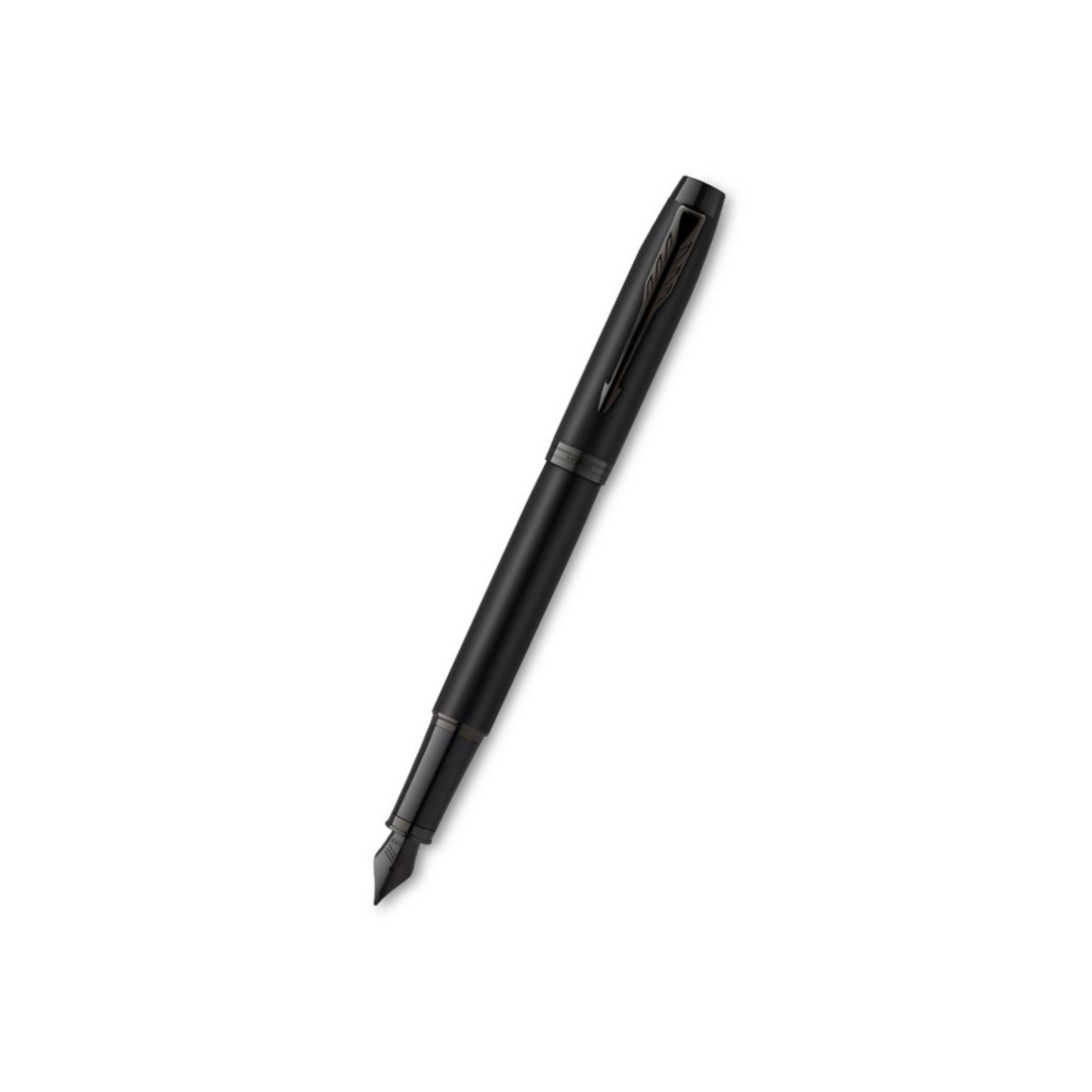 Parker IM Matte Metallic Black Edition Fountain Pen- Medium — Parker fountain pen — precision nib writing instrument, at Cityluxe Singapore stationery store