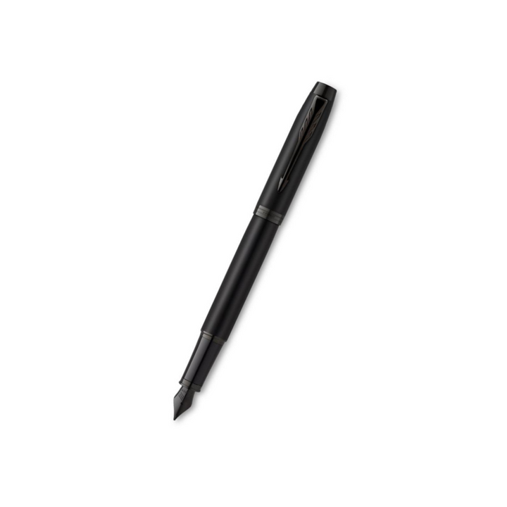 Parker IM Matte Metallic Black Edition Fountain Pen- Medium — Parker fountain pen — precision nib writing instrument, at Cityluxe Singapore stationery store