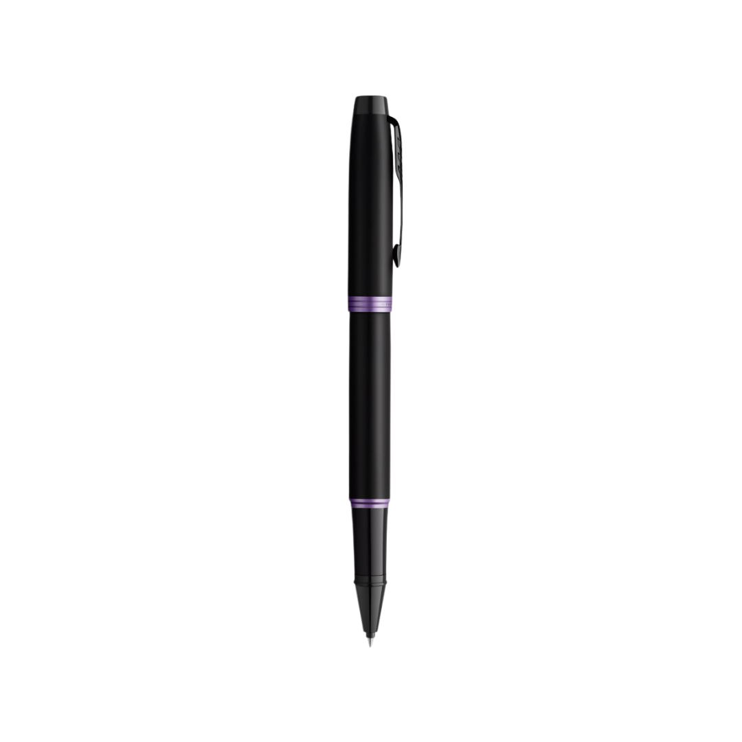 Parker IM PROFESSIONAL Vibrant Ring Rollerball Pen Amethyst Purple — Parker rollerball pen — fluid gel ink writing instrument, at Cityluxe Singapore