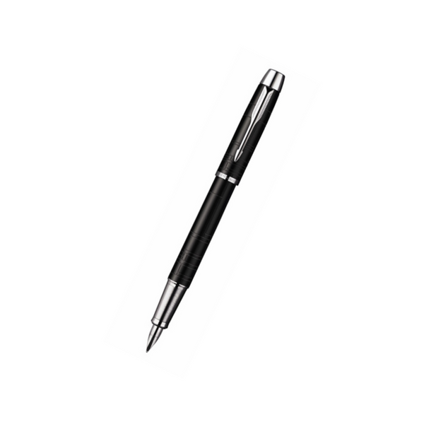 Load image into Gallery viewer, Parker IM Premium Fountain Pen - Matte Black with Chrome Trims
