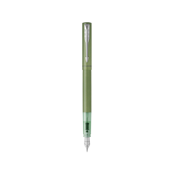 Load image into Gallery viewer, Parker Vector XL Metallic Chrome Trim Fountain Pen
