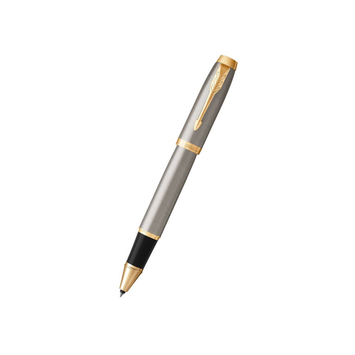 Parker IM Brushed Metal GT Rollerball Pen — Parker rollerball pen — fluid gel ink writing instrument, at Cityluxe Singapore