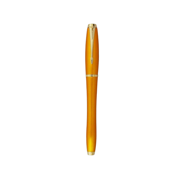 Load image into Gallery viewer, Parker Urban Premium Fountain Pen - Mandarin Yellow with Gold Trims
