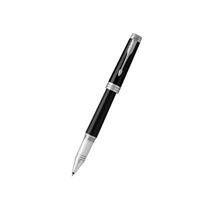 Parker Premier Black ST Rollerball Pen — capped