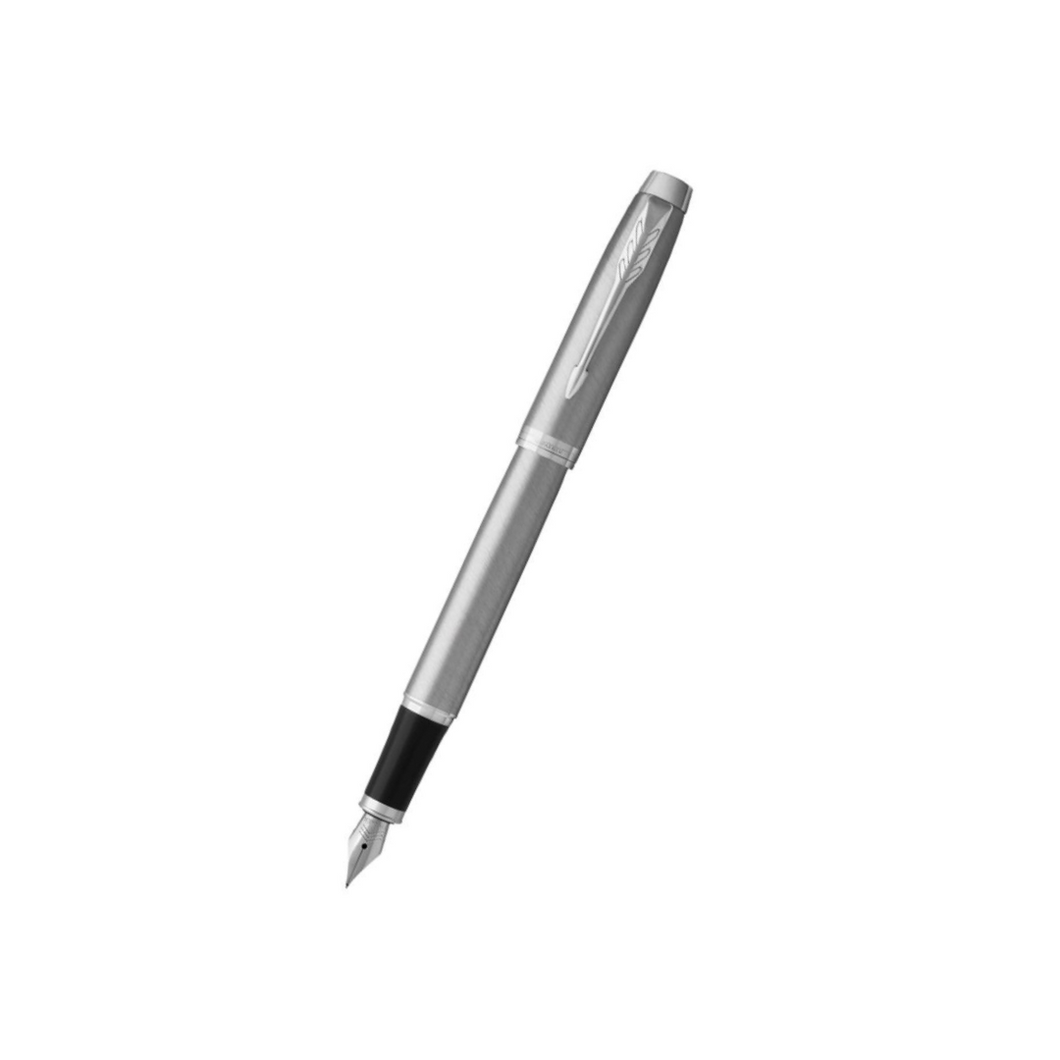 Parker IM Essential Stainless Steel CT Fountain Pen - Medium Nib