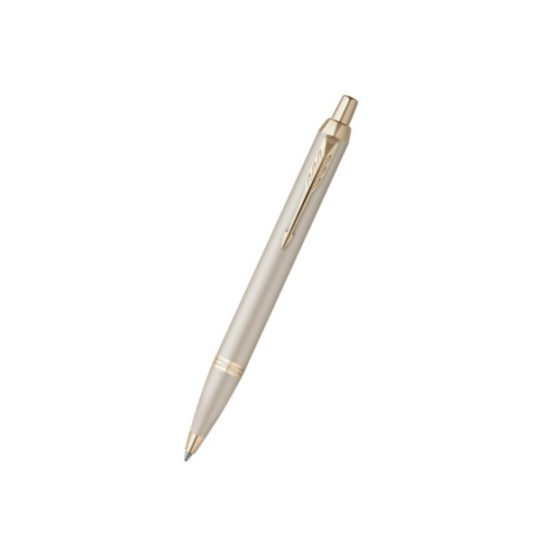 Parker IM PROFESSIONAL Ballpoint Pen in Monochrome Champagne — Parker ballpoint pen — reliable smooth-writing everyday pen, at Cityluxe Singapore