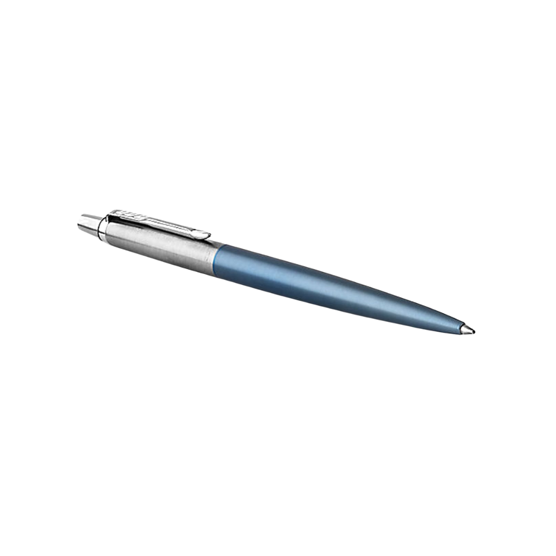 Parker Jotter Waterloo Blue CT Ballpoint Pen — Parker ballpoint pen — reliable smooth-writing everyday pen, at Cityluxe Singapore