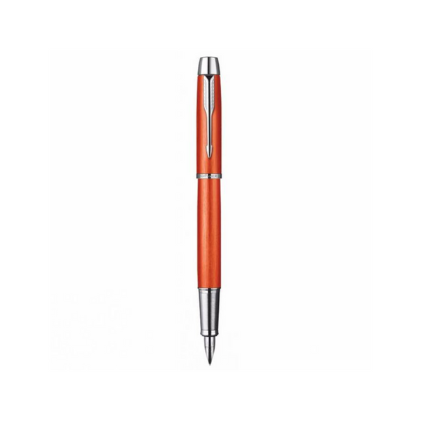 Load image into Gallery viewer, Parker IM Premium Fountain Pen - Big Red with Chrome Trims
