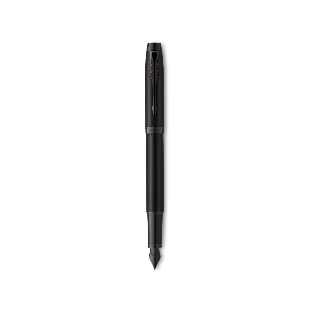 Parker IM Matte Metallic Black Edition Fountain Pen- Medium — Parker fountain pen — precision nib writing instrument, at Cityluxe Singapore stationery store