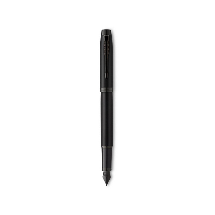 Parker IM Matte Metallic Black Edition Fountain Pen- Medium — Parker fountain pen — precision nib writing instrument, at Cityluxe Singapore stationery store