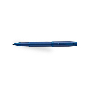 Parker IM Monochrome Blue Rollerball Pen with Leather Key Hook Set