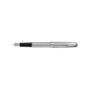 Parker Sonnet II Chrome Silvery Fountain Pen with Chrome Trims