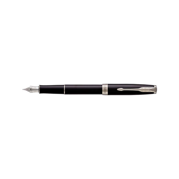 Parker Sonnet Lacquer Black CT Fountain Pen — Parker fountain pen — precision nib writing instrument, at Cityluxe Singapore stationery store