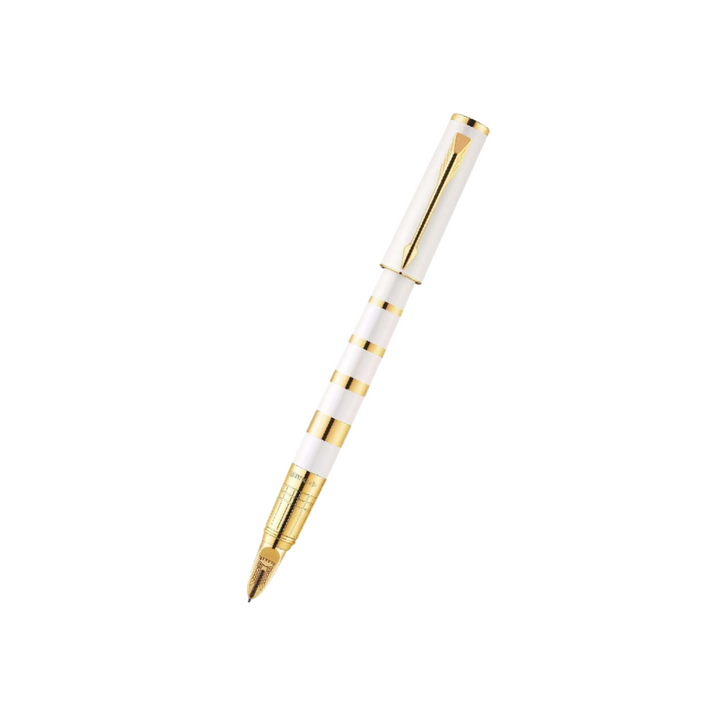 Parker Ingenuity Small Pearl &amp; Metal Gold Trim 5th Technology Pen — Parker stationery item — premium stationery and lifestyle, at Cityluxe Singapore