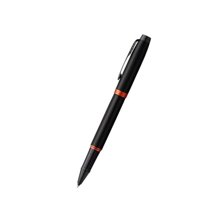 Parker IM PROFESSIONALS Vibrant Ring BT in Rollerball Pen Flame Orange — Parker rollerball pen — fluid gel ink writing instrument, at Cityluxe Singapore