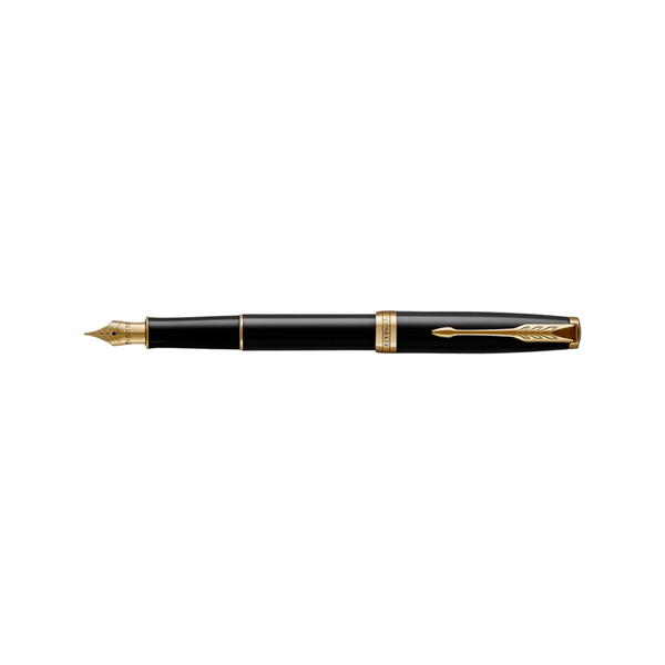 Load image into Gallery viewer, Parker Sonnet Lacquer Black GT Fountain Pen
